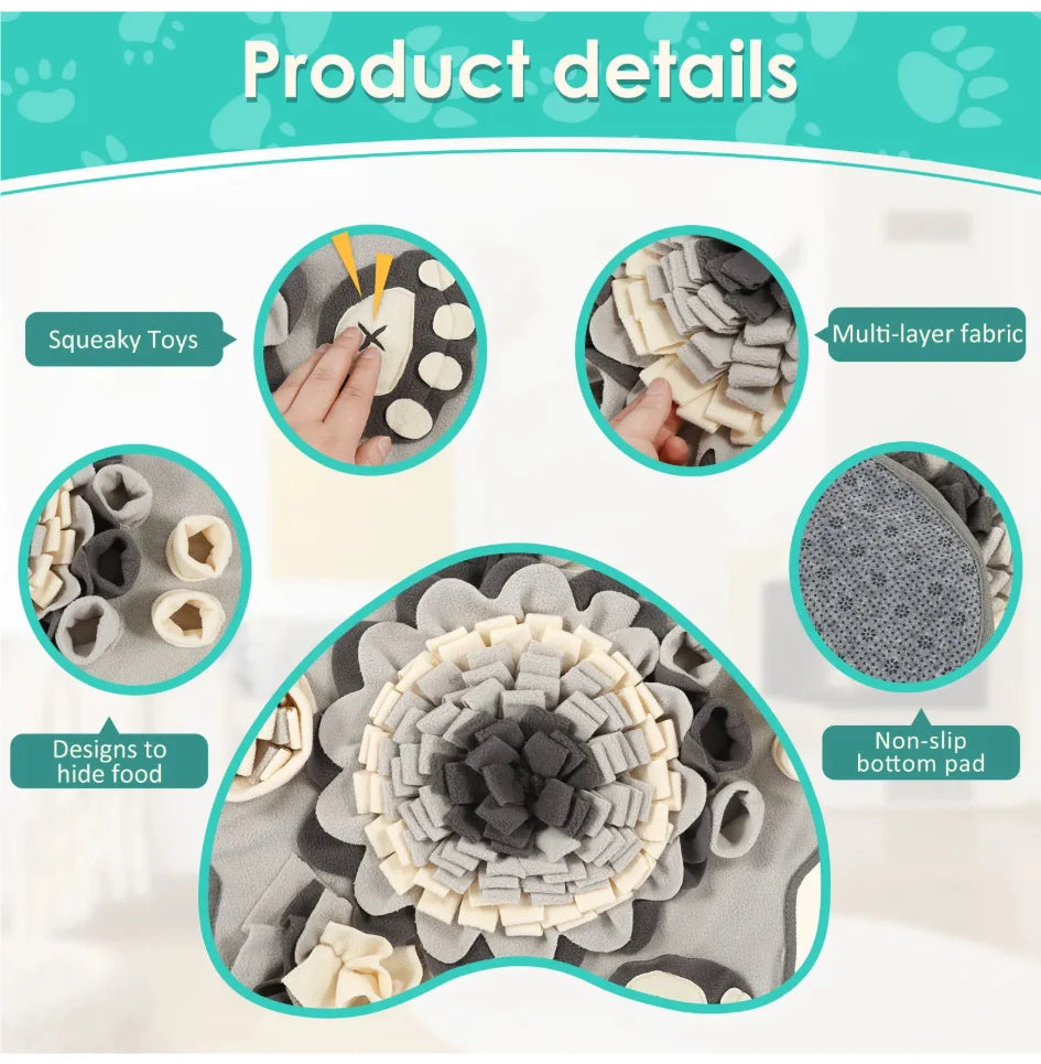 Tapis de fouille interactif pour chien