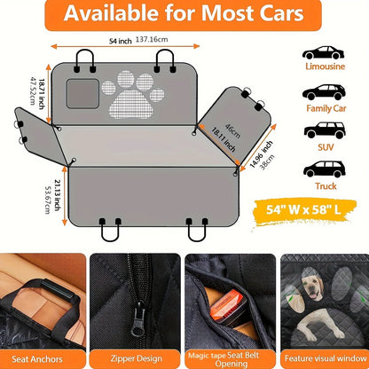 Oxford Dog Car Seat Hammock