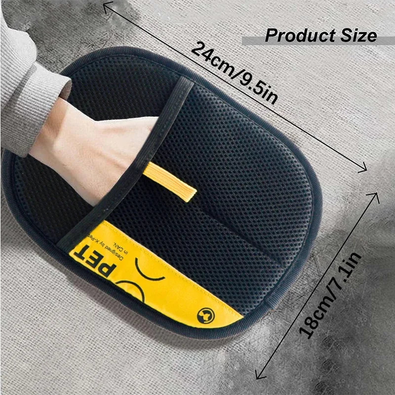 Moufle anti-poils 2-en-1 pour animaux