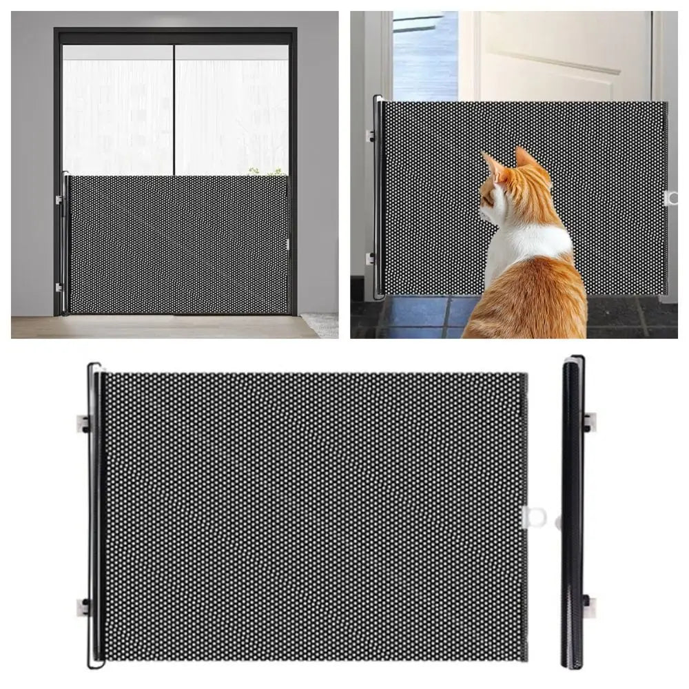 Barrière rétractable en maille pour animaux