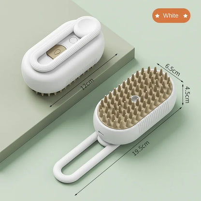Brosse de toilettage avec spray 3-en-1 pour animaux