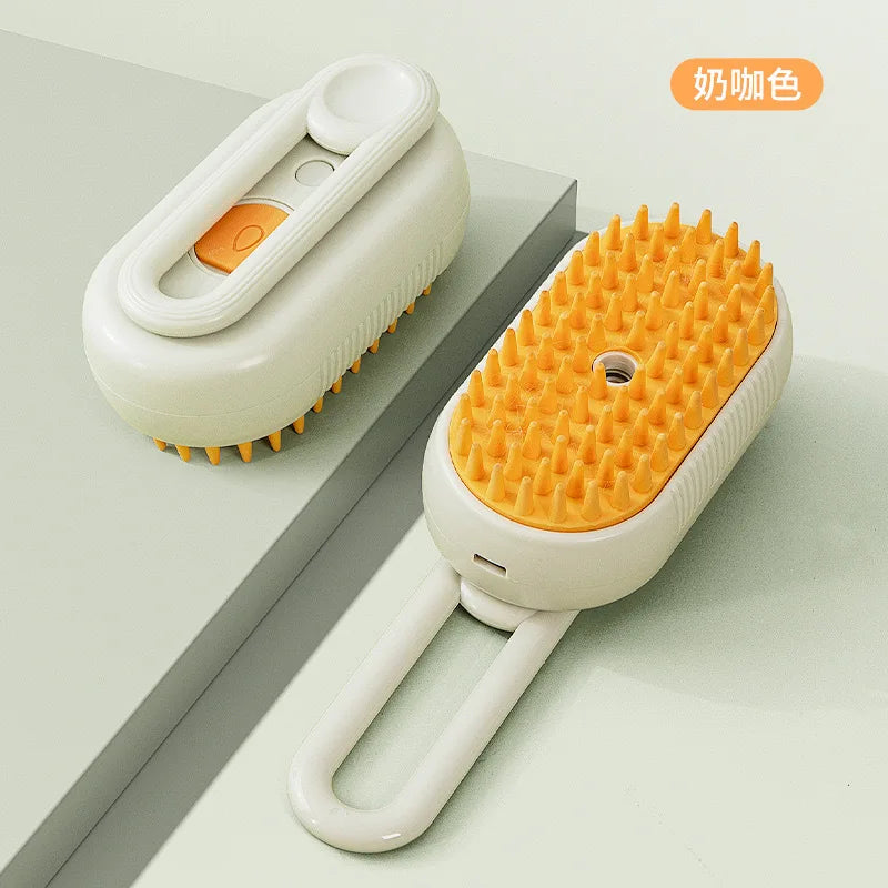 Brosse de toilettage avec spray 3-en-1 pour animaux