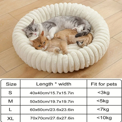 Panier donut doux et moelleux pour animal