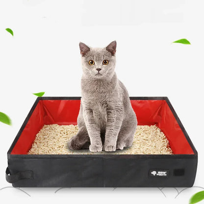Foldable Travel Cat Litter Box