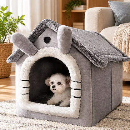 Tente d’intérieur et coussin moelleux pour animal