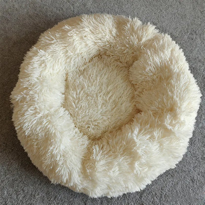Panier donut long et moelleux pour animal