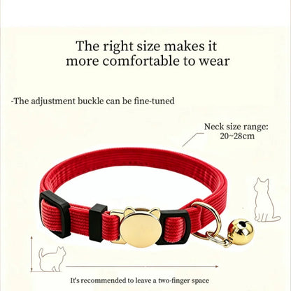 Collier pour chat en velours côtelé personnalisé