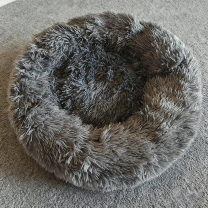 Panier donut long et moelleux pour animal