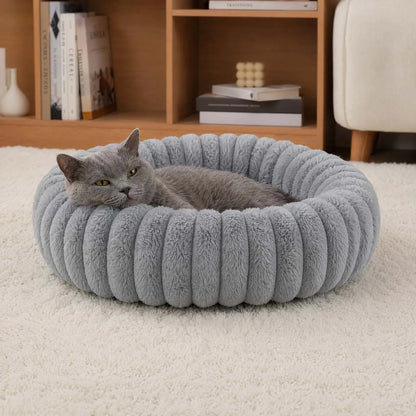 Panier donut doux et moelleux pour animal