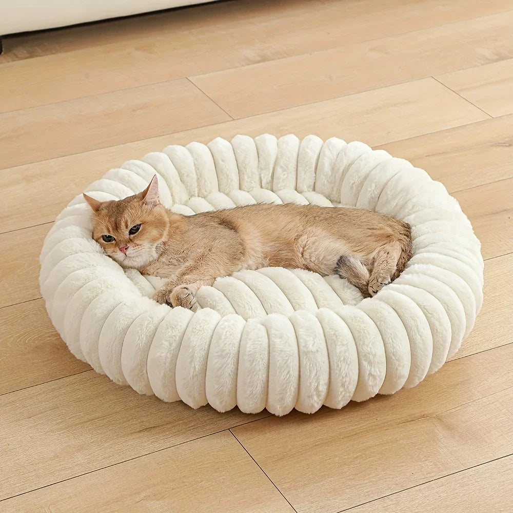 Panier donut doux et moelleux pour animal