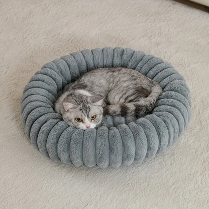 Panier donut doux et moelleux pour animal