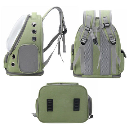 Sac à dos de transport transparent pour animal