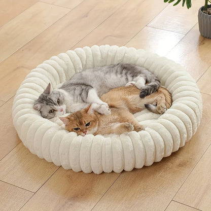 Panier donut doux et moelleux pour animal