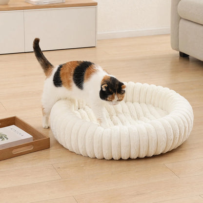 Panier donut doux et moelleux pour animal