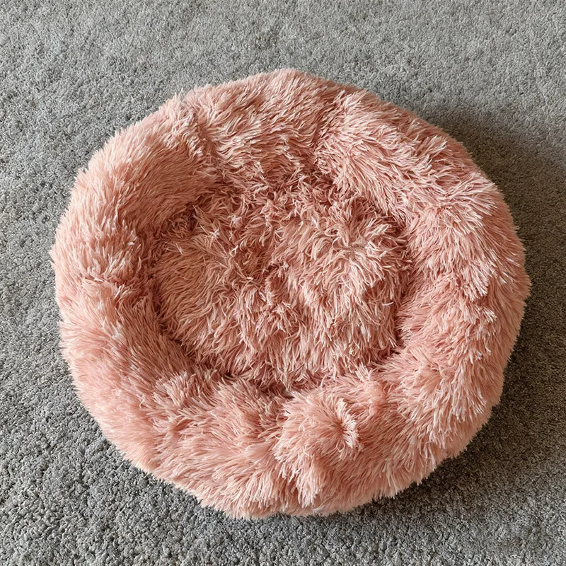 Panier donut long et moelleux pour animal
