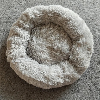 Panier donut long et moelleux pour animal