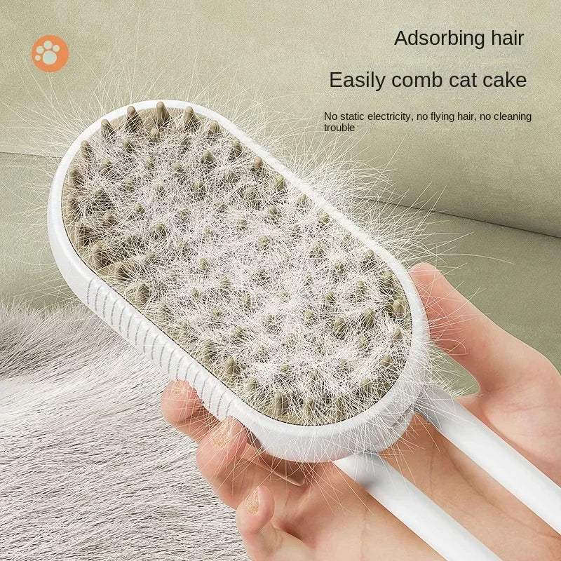 Brosse de toilettage avec spray 3-en-1 pour animaux