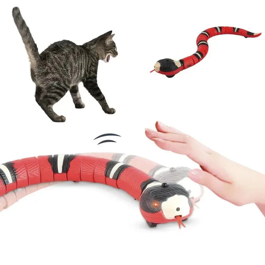 Jouet serpent interactif pour chat