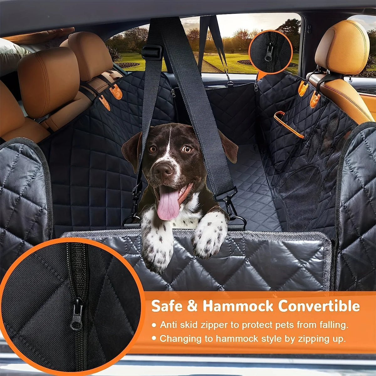 Oxford Dog Car Seat Hammock