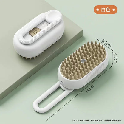 Brosse de toilettage avec spray 3-en-1 pour animaux