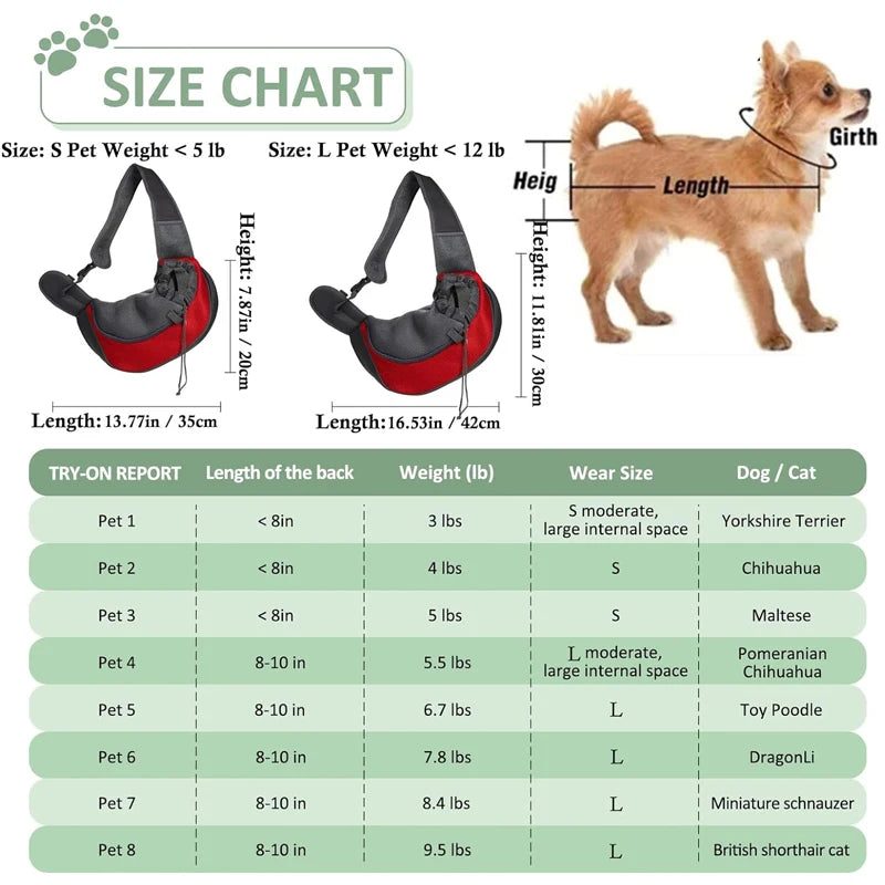 Mesh Pet Carrier Shoulder Bag