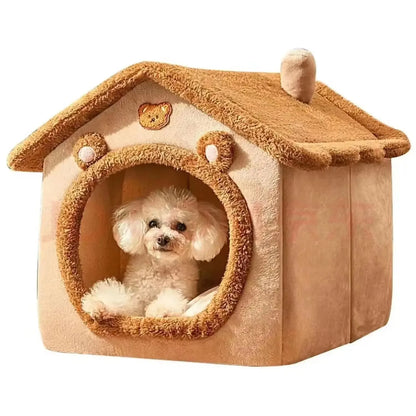 Tente d’intérieur et coussin moelleux pour animal