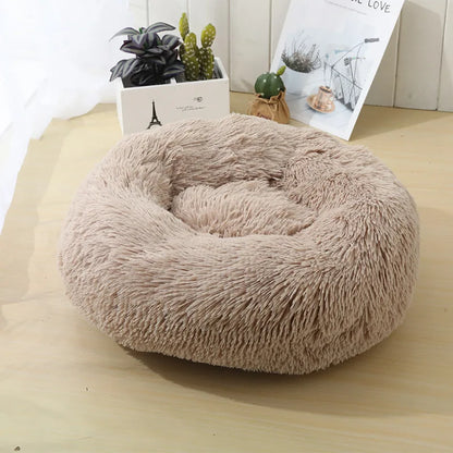 Panier donut long et moelleux pour animal