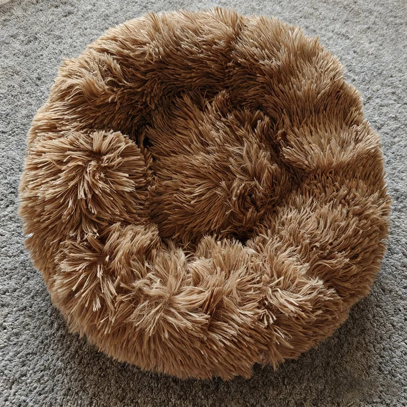Panier donut long et moelleux pour animal